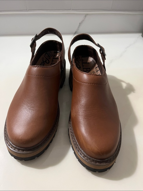 L.L. Bean Shoes - L.L. Bean Brown Leather Women's Slingback Clogs